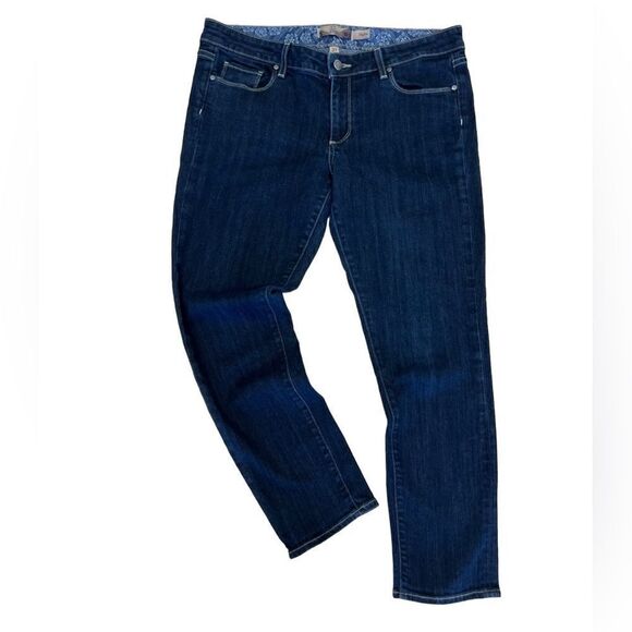 Paige skyline mid rise denim jeans dark wash size 31 - Picture 1 of 14